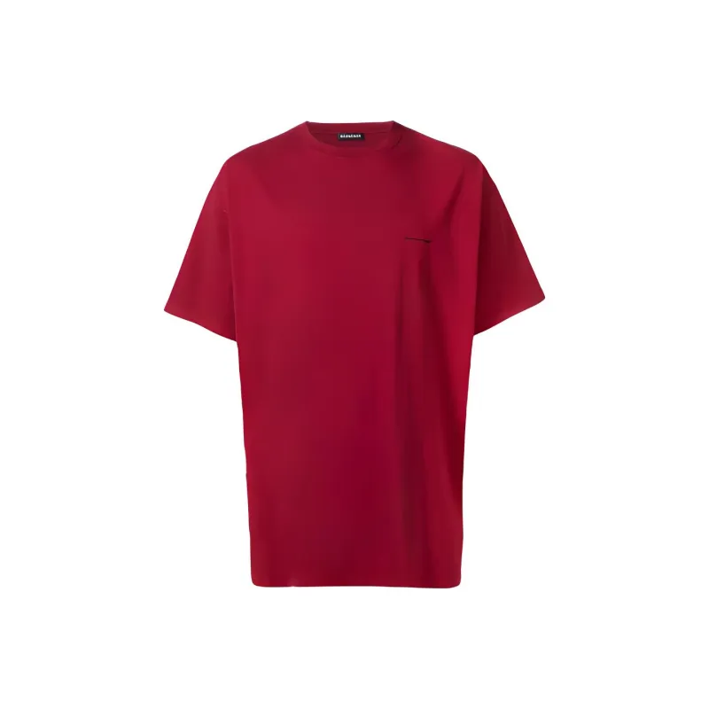 Balenciaga T-Shirt Men's Burgundy-0