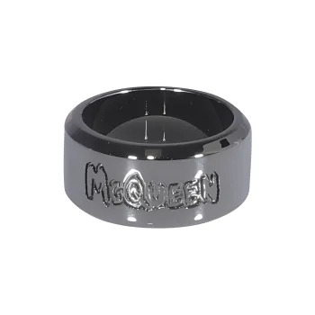 Alexander McQueen Brass Rings Men's Black