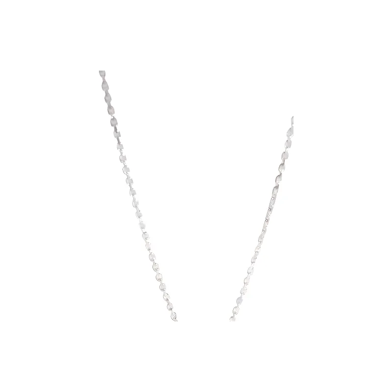 Cartier Pre owned 18K White Gold C De Cartier Diamond Necklace-2