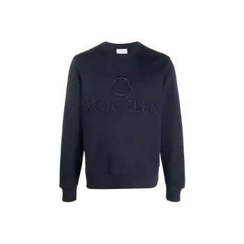 Moncler Sweatshirts Men Navy Blue