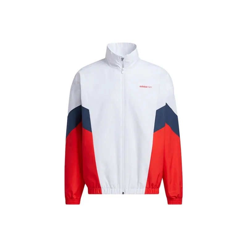 Adidas Neo Jackets Men White Red Blue-0