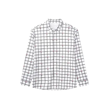 FILA MIHARA YASUHIRO Collaboration Collection Shirt Men's White Plaid