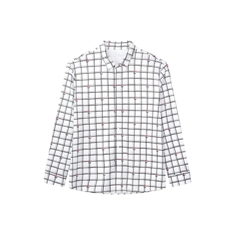 FILA MIHARA YASUHIRO Collaboration Collection Shirt Men's White Plaid-0