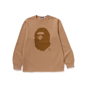 A BATHING APE Head Brushed Cotton Long Sleeve Tee