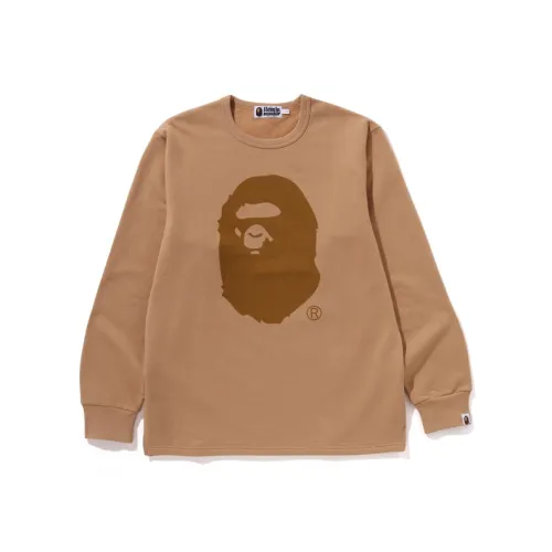 A BATHING APE Head Brushed Cotton Long Sleeve Tee