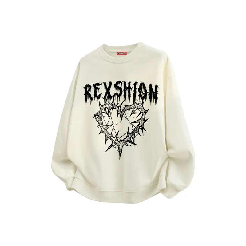 REXSHION Sweatshirt Unisex Black-7