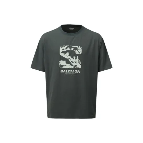 SALOMON T Shirt Unisex Dark Green