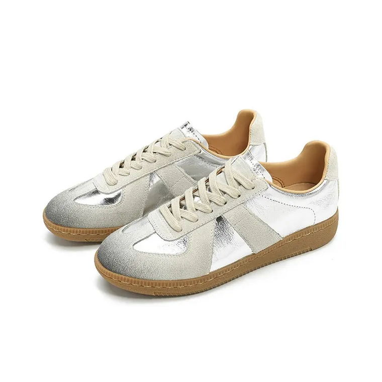VCA Skateboard Shoes Women's Low Top Silver-2