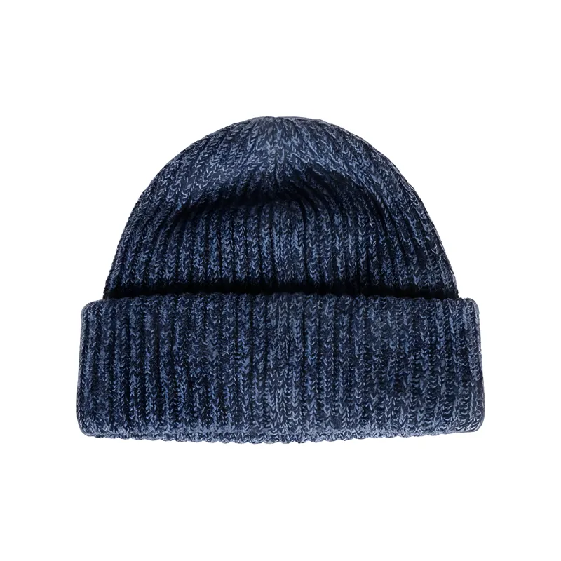 GANNI Logo Patch Turn Up Brim Beanie-2