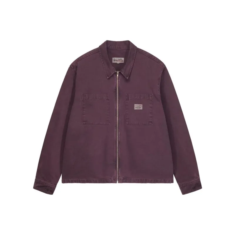 Stussy Washed Canvas Zip Shirt-10