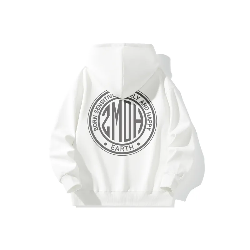 ZMOH Fleece Lined Hoodie Unisex Couple's-21