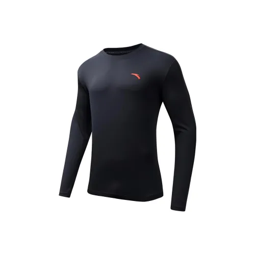 Anta Comprehensive Training Collection Sports Lifestyle Collection T Shirt Men's Basic Black