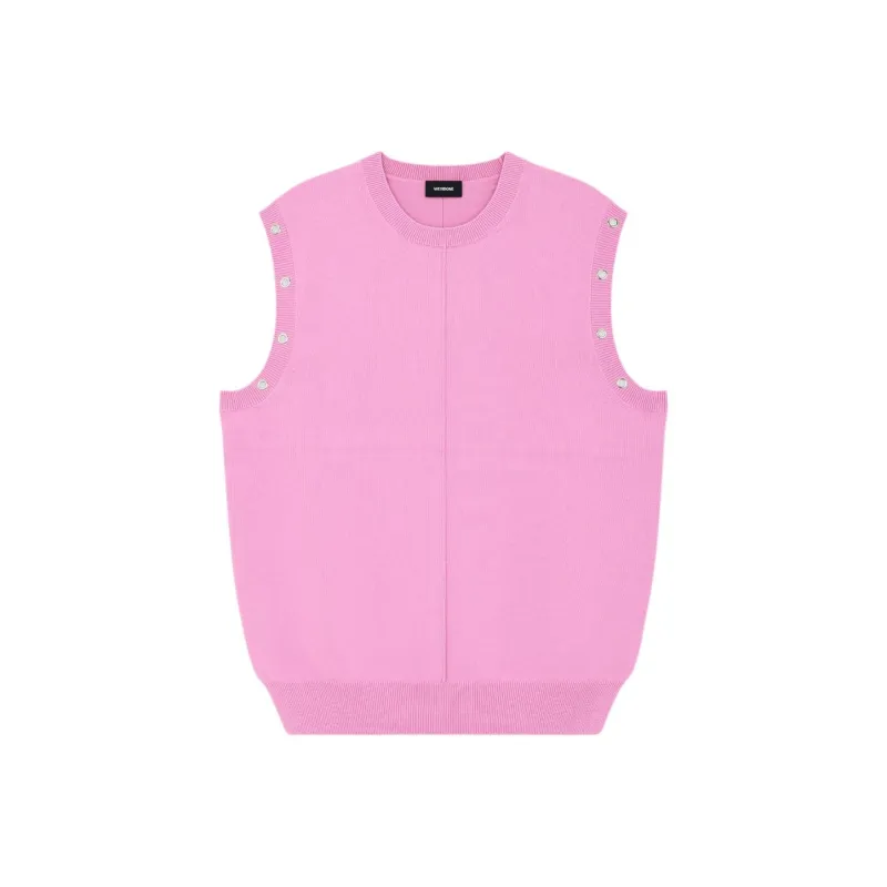 WE11DONE Tank Tops Men Pink-0