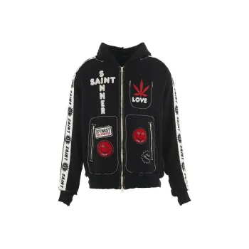 SAINT Mxxxxxx X A Love Movement Logo print Hoodie