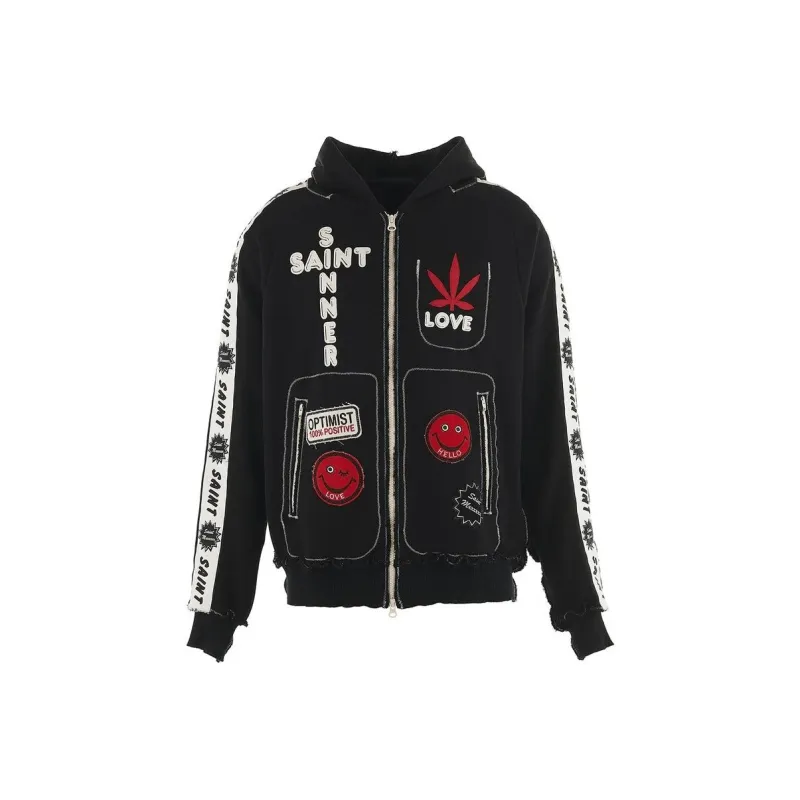 SAINT Mxxxxxx X A Love Movement Logo print Hoodie-0