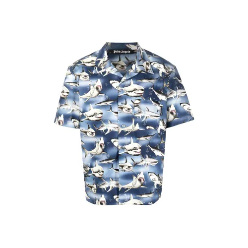 PALM ANGELS Sharks Bowling Shirt