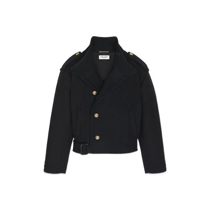 SAINT LAURENT FW22 Jackets Coats Men's Black-0