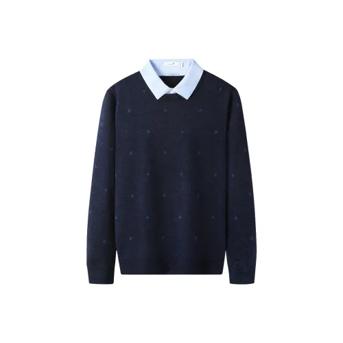 Dance With Wolves Knitwear Men's Dark Blue