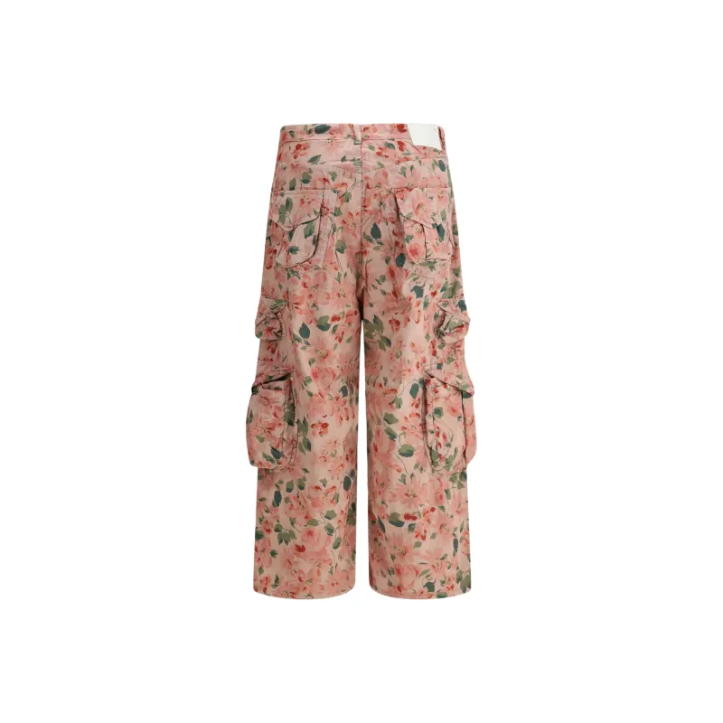 R13 Cropped Cargo Trousers-1