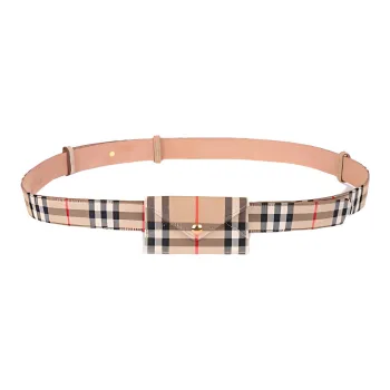 Burberry Envelope Detail Vintage Check Cotton Belt 1.4 Width