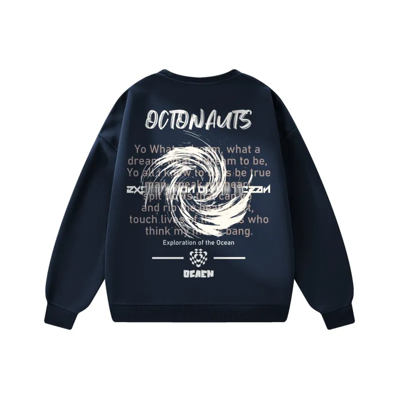 Small Columns Under The Sea Sweatshirt Unisex-2