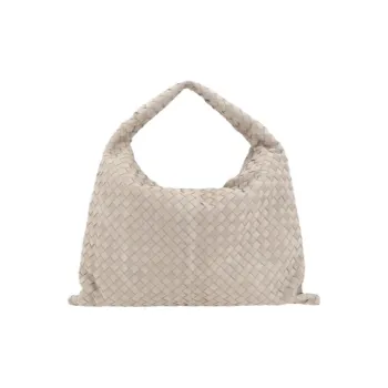Bottega Veneta Hop Calfskin Tote Bag, Shopping Bag, Handbag Large Size Women's White
