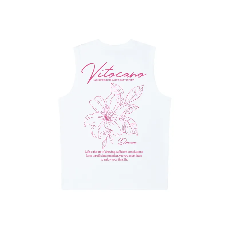 Vitocano Tank Tops Unisex White-0