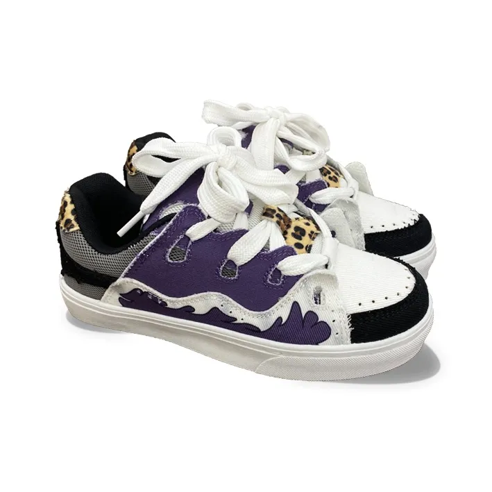 XLAIII Slip Resistant, Breathable, Moisture Wicking Low Top Canvas Shoes Unisex Shen Gongbao Purple-2
