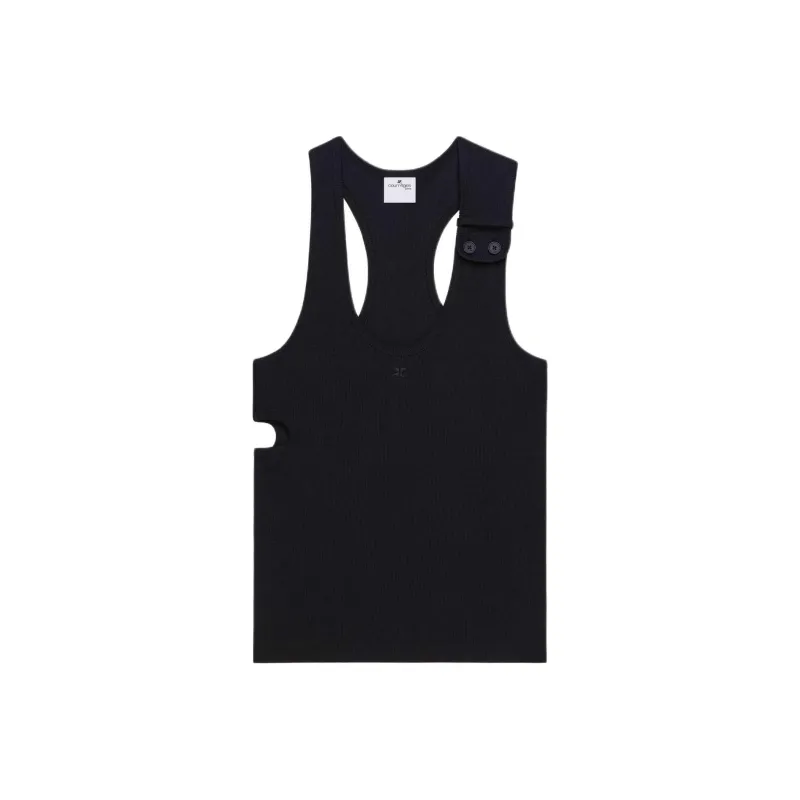 Courrèges Cut Out Detailed Tank Top-0