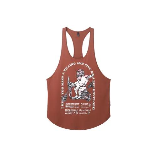 Muscle Dog Fitness Tank Top Men's Coffee