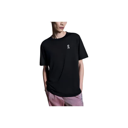 On Courtside T Shirt Men's Black
