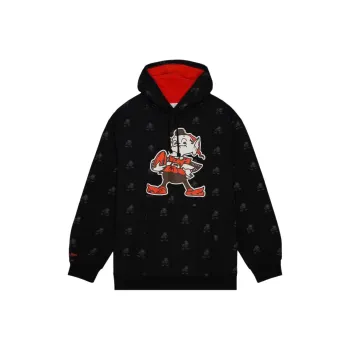 Mitchell & Ness Cleveland Browns Allover Print Sweatshirt Men's Black