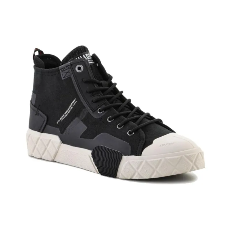 Palladium Ace Anti Slip Wear Resistant High Top Casual Shoes Unisex Black-3