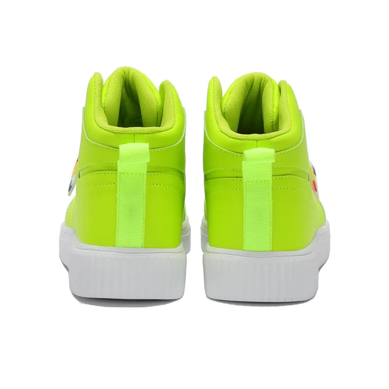 Singing Anti Slip And Wear Resistant Height Increasing High Top Skateboard Shoes Unisex-10