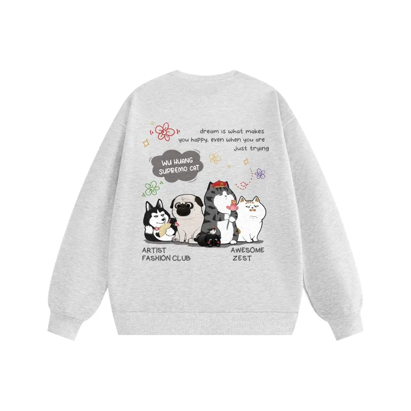 Supremo Cat Sweatshirts Unisex-12