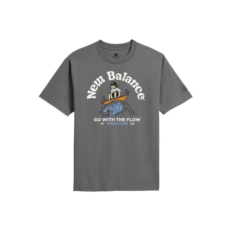 New Balance SS25 Big Wave T Shirt Men's Castle Rock-0