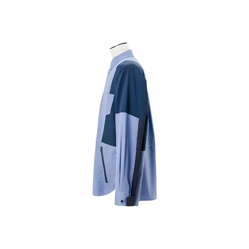 Sacai SS25 Shirts Men Blue-3