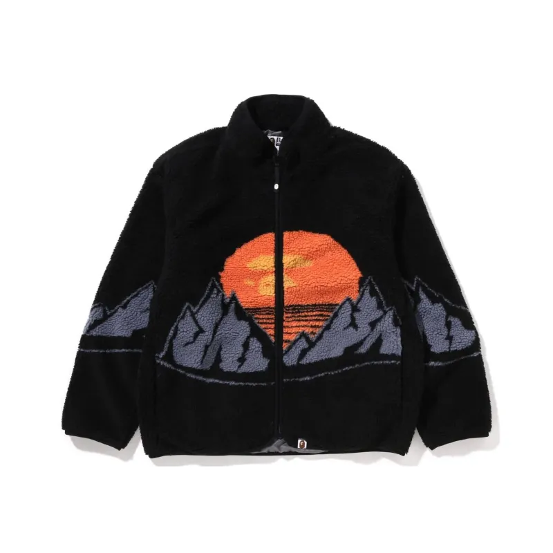 Bape Bape Mountain Relaxed Fit Boa Jacket-3