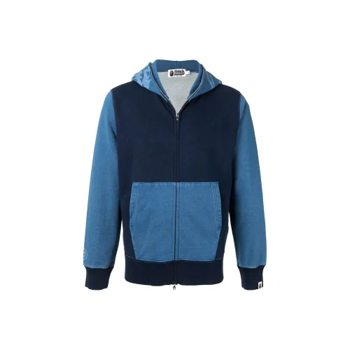 A BATHING APE Jackets Men Marine Blue