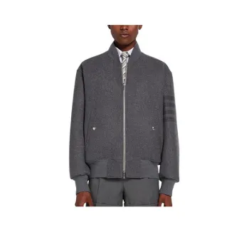 THOM BROWNE 4 Bar Stripe Oversized Bomber Jacket