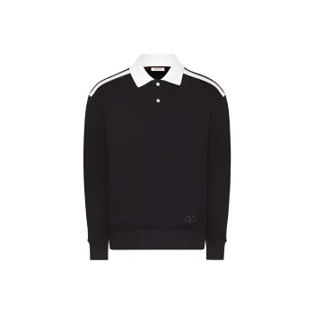 Valentino FW23 Polo Shirt Men's Black