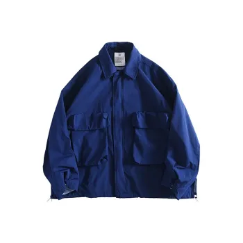Evi Stub FW22 Loose Fit Jacket Men's Navy Blue