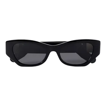 DIOR Irregular Shape Sunglasses Women's Black