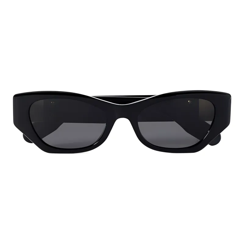 DIOR Irregular Shape Sunglasses Women's Black-0