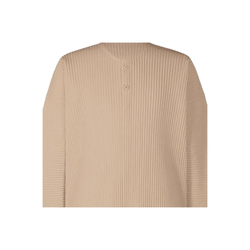 Homme Plissé Issey Miyake Pleated Long Sleeves T shirt-4
