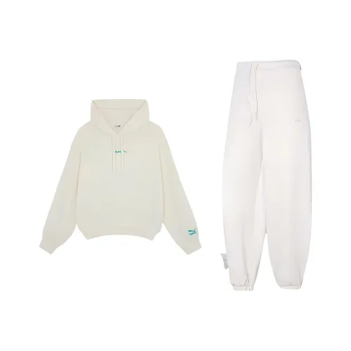 PUMA CLASSICS SLOUNGE GIRL HOODIE TR Sweatshirt Set Women's White