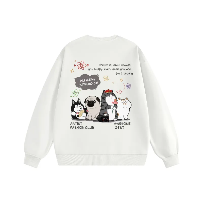 Supremo Cat Sweatshirts Unisex-2