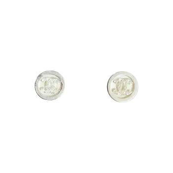 CHANEL Stud Earrings Women's Gold