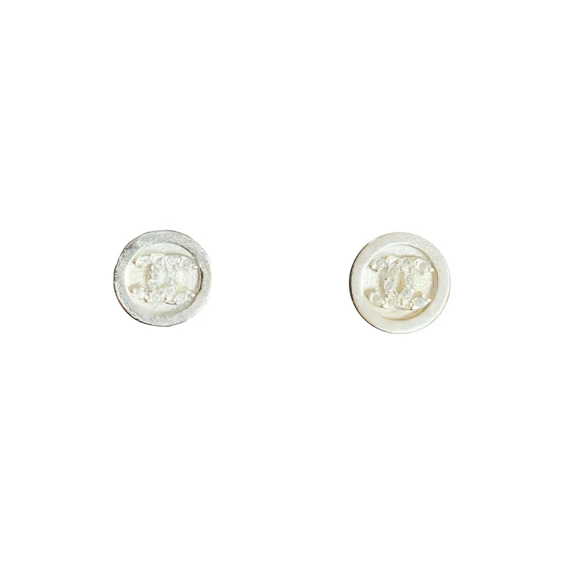 CHANEL Stud Earrings Women's Gold-0