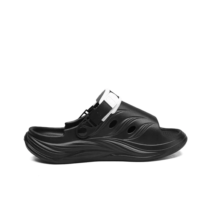 YUZHAOLIN Beach Sandals Unisex Black/Neon Green/Khaki-1